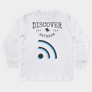 Discover Outdoor Wifi Kids Long Sleeve T-Shirt